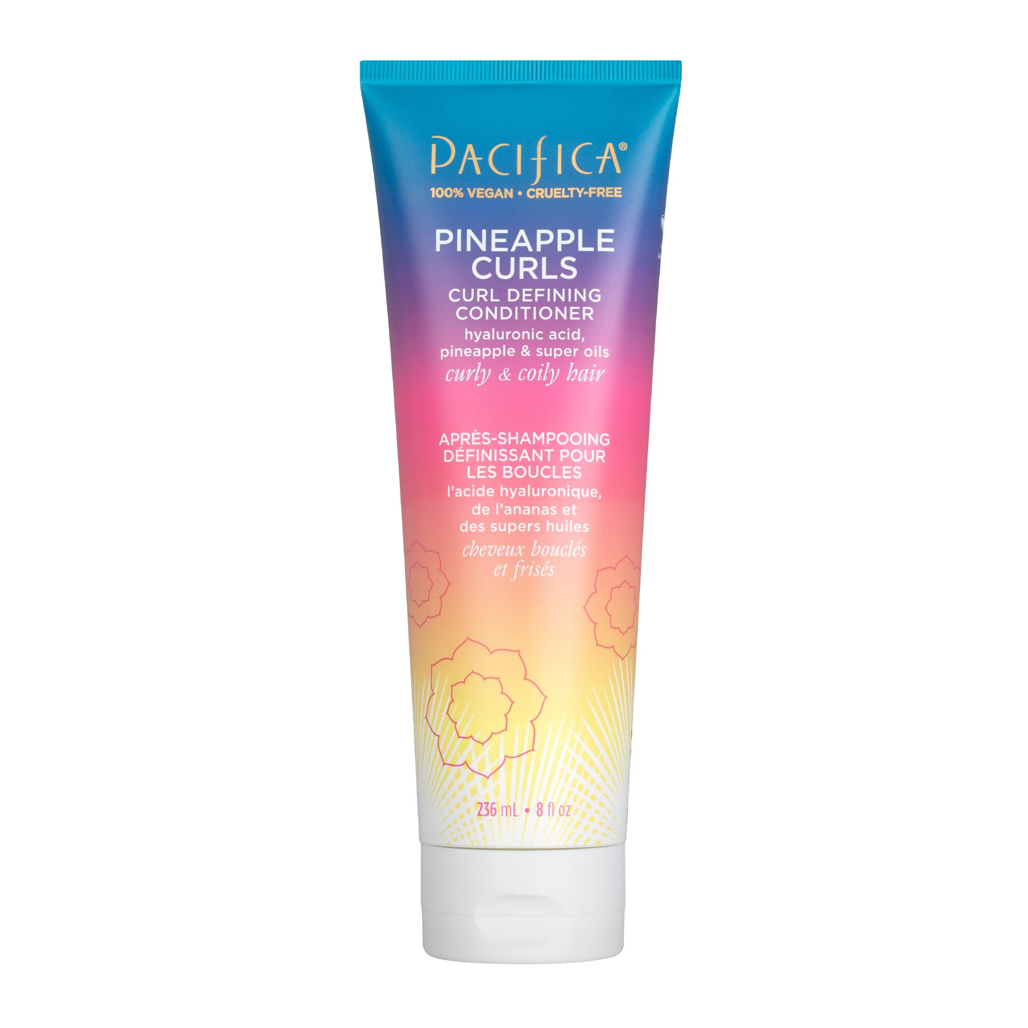 Pacifica Beauty Pineapple Curls Curl Defining Conditioner, 8 Fluid Ounce